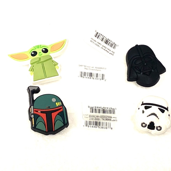 Crocs Set of 4 Star Wars Jibbitz Charms - Picture 1 of 1